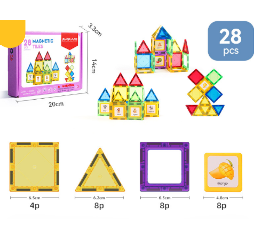 MagnaTiles™ | Magnetische Bouwtegels