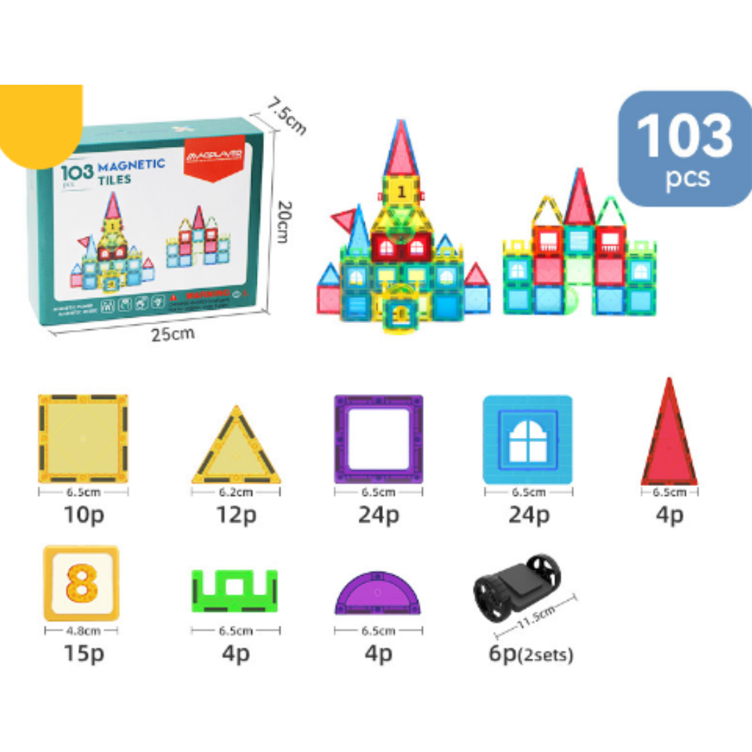 MagnaTiles™ | Magnetische Bouwtegels