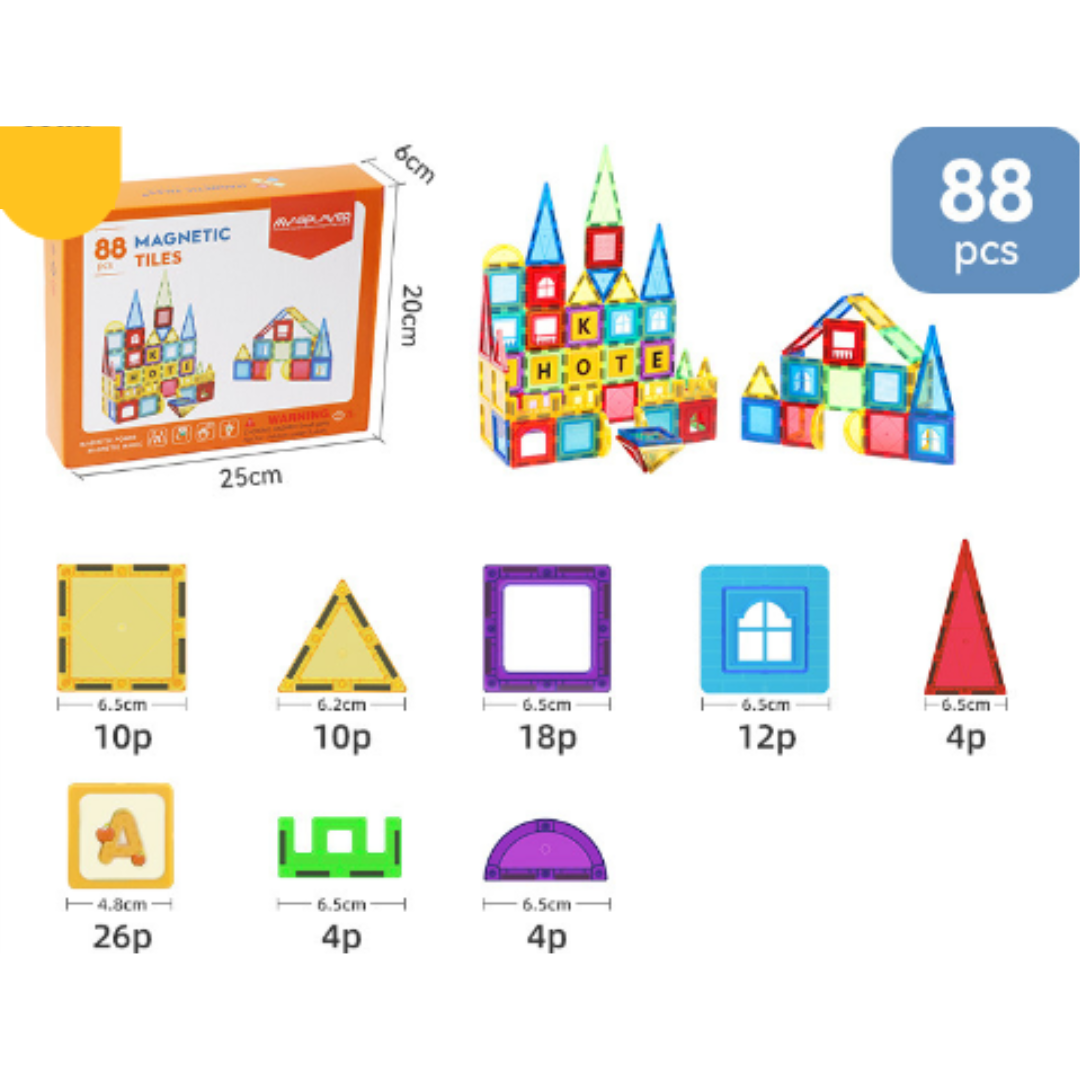 MagnaTiles™ | Magnetische Bouwtegels